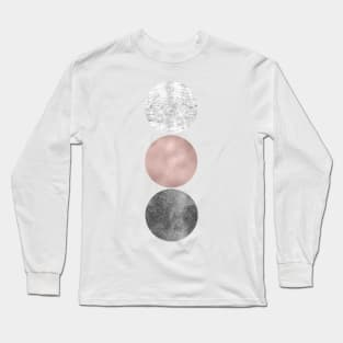 Rose grunge - circles Long Sleeve T-Shirt